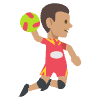Person Playing Handball Medium Skin Tone Element from EmojiTwo Colors Set