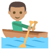 Person Rowing Boat Medium Skin Tone Element from EmojiTwo Colors Set