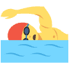 Person Swimming Element from EmojiTwo Colors Set