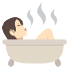 Person Taking Bath Light Skin Tone Element from EmojiTwo Colors Set