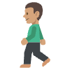 Person Walking Medium Skin Tone Element from EmojiTwo Colors Set