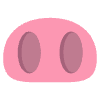 Pig Nose Element from EmojiTwo Colors Set