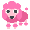 Poodle Element from EmojiTwo Colors Set