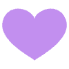 Purple Heart Element from EmojiTwo Colors Set