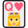 Queen Of Hearts Element from EmojiTwo Colors Set