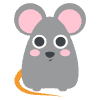 Rat Element from EmojiTwo Colors Set
