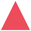 Red Triangle Pointed Up Element from EmojiTwo Colors Set