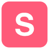 S Icon Element from EmojiTwo Colors Set