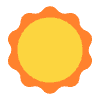Sun Flat Element from Fluent Emoji Flat Set