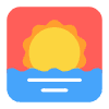 Sunrise Flat Emoji from Fluent Emoji Flat Set | Free Download as SVG Vector and Transparent PNG | Streamline emojis