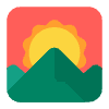 Sunrise Over Mountains Flat Emoji from Fluent Emoji Flat Set | Free Download as SVG Vector and Transparent PNG | Streamline emojis