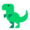 T Rex Flat Element from Fluent Emoji Flat Set