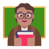 Teacher Flat Medium Element from Fluent Emoji Flat Set