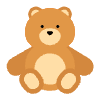 Teddy Bear Flat Element from Fluent Emoji Flat Set
