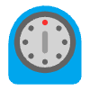 Timer Clock Flat Element from Fluent Emoji Flat Set