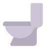 Toilet Flat Element from Fluent Emoji Flat Set