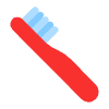 Toothbrush Flat Emoji from Fluent Emoji Flat Set | Free Download as SVG Vector and Transparent PNG | Streamline emojis