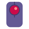 Trackball Flat Emoji from Fluent Emoji Flat Set | Free Download as SVG Vector and Transparent PNG | Streamline emojis