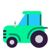 Tractor Flat Element from Fluent Emoji Flat Set