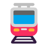 Tram Flat Emoji from Fluent Emoji Flat Set | Free Download as SVG Vector and Transparent PNG | Streamline emojis