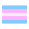 Transgender Flag Flat Element from Fluent Emoji Flat Set