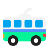 Trolleybus Flat Element from Fluent Emoji Flat Set