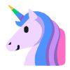 Unicorn Flat Emoji from Fluent Emoji Flat Set | Free Download as SVG Vector and Transparent PNG | Streamline emojis