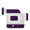 Video Camera Flat Element from Fluent Emoji Flat Set