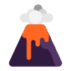 Volcano Flat Element from Fluent Emoji Flat Set
