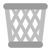 Wastebasket Flat Element from Fluent Emoji Flat Set