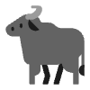Water Buffalo Flat Element from Fluent Emoji Flat Set