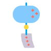 Wind Chime Flat Element from Fluent Emoji Flat Set