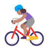 Woman Biking Flat Medium Emoji from Fluent Emoji Flat Set | Free Download as SVG Vector and Transparent PNG | Streamline emojis