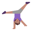 Woman Cartwheeling Flat Medium Emoji from Fluent Emoji Flat Set | Free Download as SVG Vector and Transparent PNG | Streamline emojis