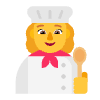 Woman Cook Flat Default Element from Fluent Emoji Flat Set