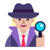 Woman Detective Flat Medium Light Element from Fluent Emoji Flat Set