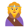 Woman Elf Flat Default Element from Fluent Emoji Flat Set