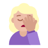 Woman Facepalming Flat Medium Light Element from Fluent Emoji Flat Set
