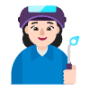 Woman Factory Worker Flat Light Emoji from Fluent Emoji Flat Set | Free Download as SVG Vector and Transparent PNG | Streamline emojis