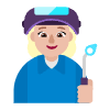 Woman Factory Worker Flat Medium Light Element from Fluent Emoji Flat Set