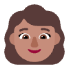 Woman Flat Medium Emoji from Fluent Emoji Flat Set | Free Download as SVG Vector and Transparent PNG | Streamline emojis