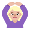Woman Gesturing Ok Flat Medium Light Element from Fluent Emoji Flat Set