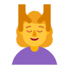 Woman Getting Massage Flat Default Element from Fluent Emoji Flat Set
