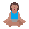 Woman In Lotus Position Flat Medium Element from Fluent Emoji Flat Set