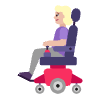 Woman In Motorized Wheelchair Flat Medium Light Element from Fluent Emoji Flat Set