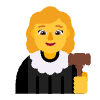 Woman Judge Flat Default Element from Fluent Emoji Flat Set