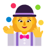 Woman Juggling Flat Default Element from Fluent Emoji Flat Set