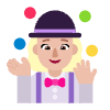 Woman Juggling Flat Medium Light Element from Fluent Emoji Flat Set