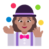 Woman Juggling Flat Medium Element from Fluent Emoji Flat Set