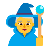 Woman Mage Flat Default Emoji from Fluent Emoji Flat Set | Free Download as SVG Vector and Transparent PNG | Streamline emojis